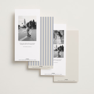 This is a capri save the date with standard by Wildfield Paper Co called summer story printing on recycled smooth signature in tall