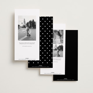 This is a onyx save the date with standard by Sarah Curry called ink pen printing on recycled smooth signature in tall
