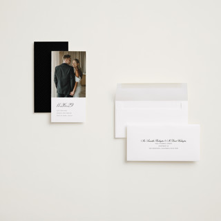 This is a salt save the date with standard by chocomocacino called gregada printing on recycled smooth signature in tall