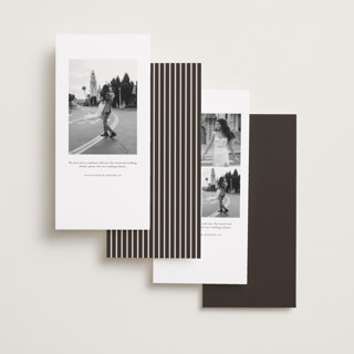 This is a truffle save the date with standard by Vera Lim called offset printing on recycled smooth signature in tall