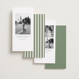 This is a olive save the date with standard by Cass Loh called classic bold border printing on signature in tall