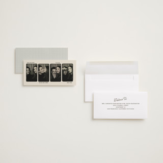 This is a latte save the date with standard by Creo Study called vintage frames printing on recycled smooth signature in tall