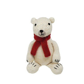 This is a multicolor accent pieces by Melange Collection called polar bear in standard