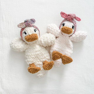 This is a multicolorassorted-colors accent pieces by Two Little Knots called duck lovey in standard