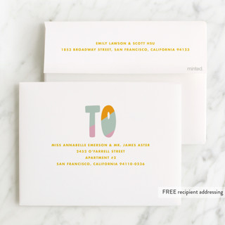 This is a vanilla kids thank you cards with standard by Baumbirdy called sweet type printing on strathmore in standard