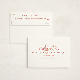 This is a cherry kids thank you cards with standard by Jennifer Lew called cowboy club printing on strathmore in standard