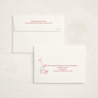 This is a cherry kids thank you cards with standard by Sarah Rosenthal called sweets & treats printing on strathmore in standard