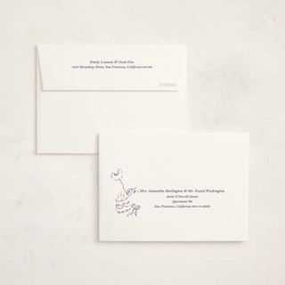 This is a violet kids thank you cards with standard by Sarah Rosenthal called sweets & treats printing on strathmore in standard