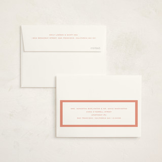 This is a coral kids thank you cards with standard by Blustery August called marfa printing on strathmore in standard