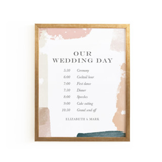 This is a brass gold place card holders by Minted called gold 16x20 in standard