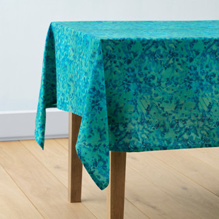 This is a aqua table linens by Alysia Quisenberry called shifting: spring in standard