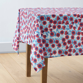 This is a poppy table linens by Katharine Watson called painted poppies in standard