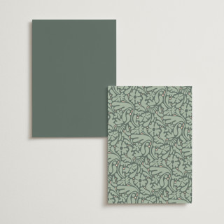 This is a sage table numbers with foil pressed by GeekInk Design called nouveau frame printing on doublethick in standard