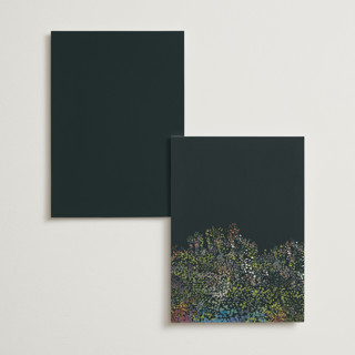 This is a emerald table numbers with foil pressed by Becky Nimoy called by the creek printing on doublethick in standard