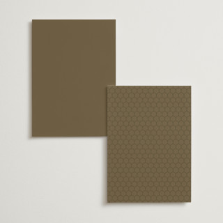 This is a cream table numbers with foil pressed by Katie Zimpel called simple art nouveau printing on doublethick in standard