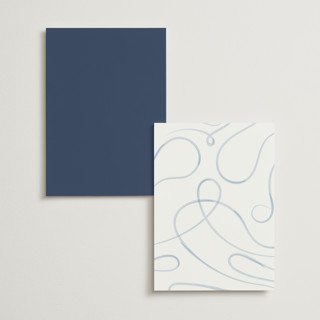 This is a dusty blue table numbers with foil pressed by Corinne Malesic called bow printing on doublethick in standard