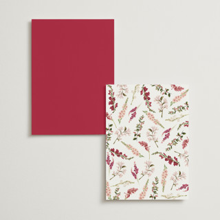 This is a magenta table numbers with foil pressed by Susan Moyal called lush printing on doublethick in standard