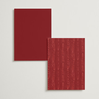 This is a crimson table numbers with foil pressed by Studio Suku called moiré printing on doublethick in standard