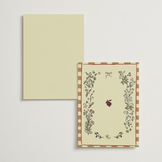 This is a oat table numbers with standard by Helena Vitto called love rests in a garden printing on doublethick in standard