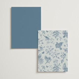 This is a dusty blue table numbers with standard by Jennifer Postorino called empire printing on doublethick in standard