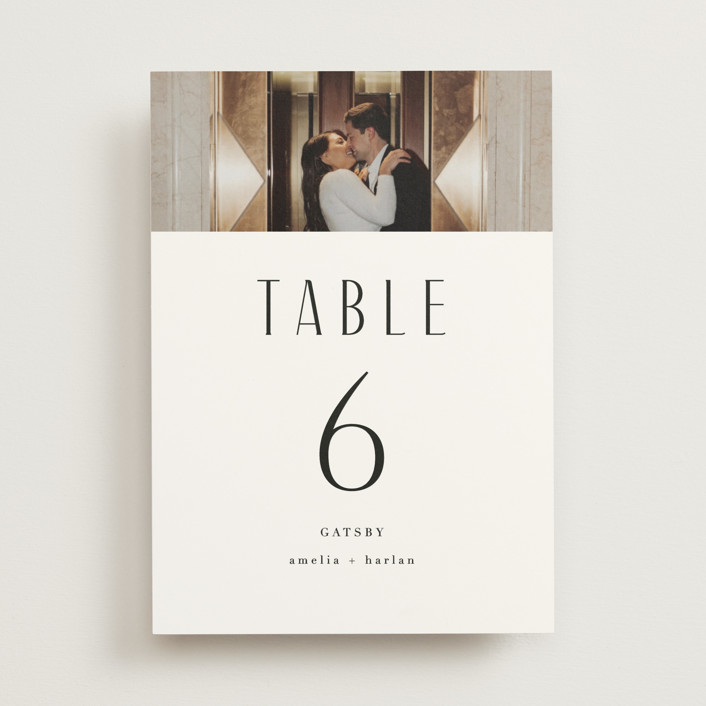 "photo" - Table Numbers in Snow by Lori Wemple.