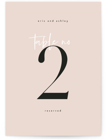 Shimmering Statement Foil-Pressed Wedding Table Numbers by Simona Camp ...