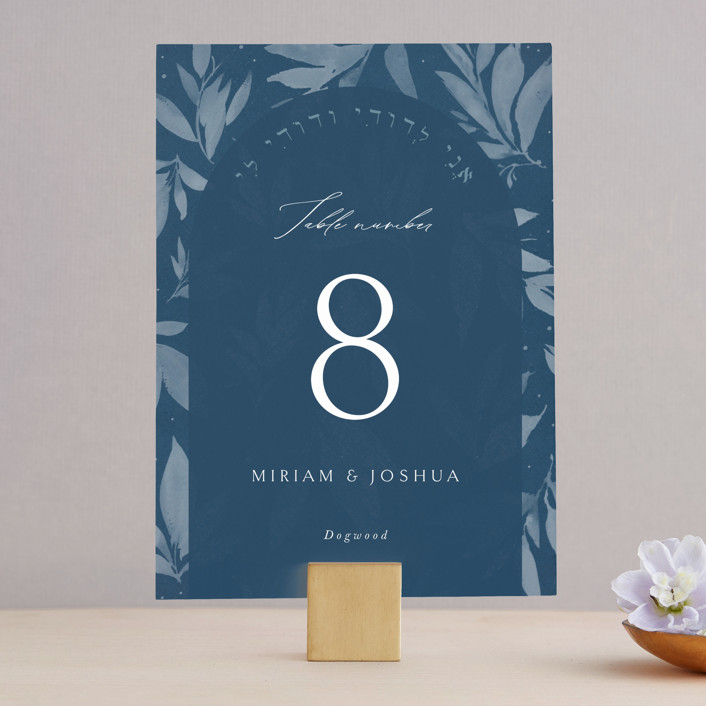 "Linen" - Table Numbers in Midnight by Ashley Rosenbaum.