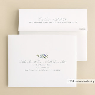 This is a aquamarine wedding thank you cards with standard by Everett Paper Goods called fleur printing on recycled smooth signature in standard