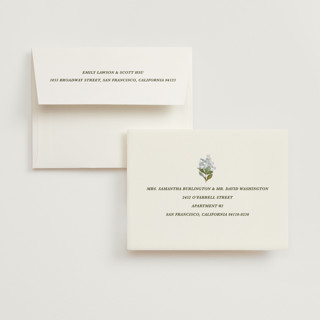 This is a almond wedding thank you cards with standard by Olivia Kanaley Inman called blockprint printing on recycled smooth signature in standard