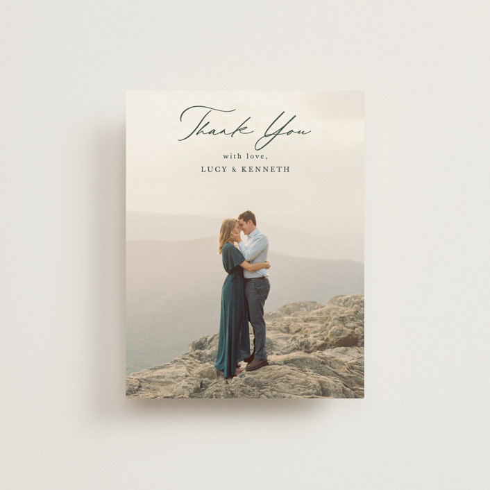 Mountainview Thank You Card by Sarah Brown Minted