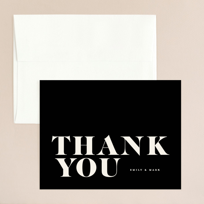 Angled Thank You Card by GeekInk Design Minted