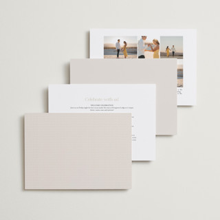 This is a cream wedding invitations with standard by Inkblot Design called happy in love printing on signature in standard