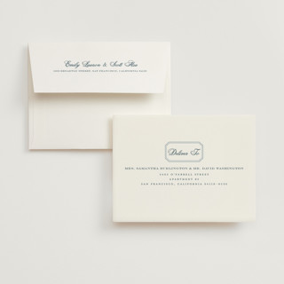 This is a pearl wedding thank you cards with foil pressed by chocomocacino called othellolagkage printing on recycled smooth signature in standard