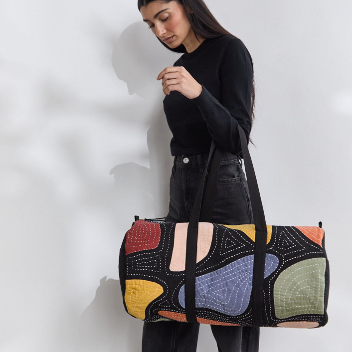 Anchal Petal Canvas Duffle Bag - Thumbnail 2