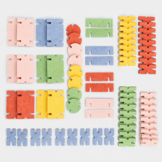 This is a multicolor home decor by Lowercase Toys called interlocking blocks - classic set in standard