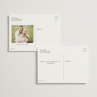 This is a lemon thank you postcards by Ellen Schlegelmilch called palmetto printing on signature in postcard