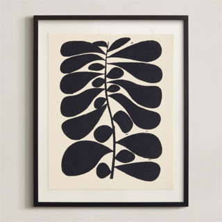 This is a black textile art by Alisa Galitsyna called black plant - black in standard