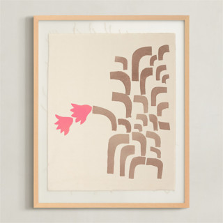 This is a grey textile art by Sonya Percival called december cactus in bloom in standard