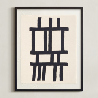 This is a ink textile art by Gina Ortiz called ink study n3 in standard