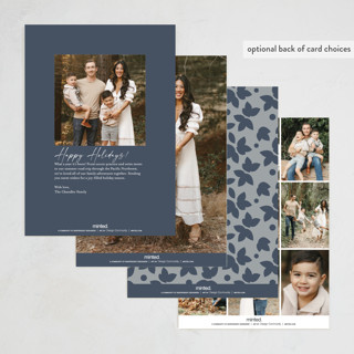 This is a slate thanksgiving cards invitations with foil pressed by Emily Sabol Goss called flora printing on recycled smooth signature in standard