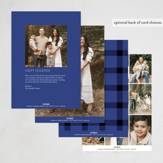 This is a azure thanksgiving cards invitations with foil pressed by Stephanie Hawkes called classic framed printing on recycled smooth signature in standard
