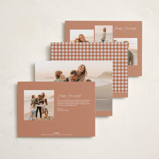 This is a powder thanksgiving cards invitations with standard by Erin L. Wilson called our thankful hearts printing on recycled smooth signature in standard