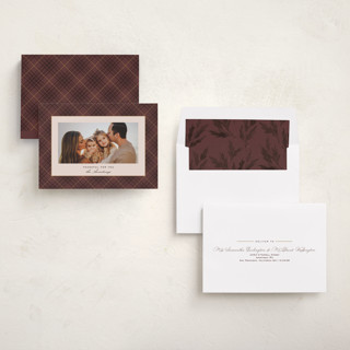 This is a rust thanksgiving cards invitations with standard by Kate Ahn called lauren printing on recycled smooth signature in standard