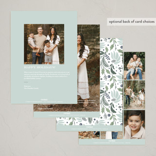 This is a sage thanksgiving cards invitations with standard by Kristen Smith called rejoice in florals printing on recycled smooth signature in standard