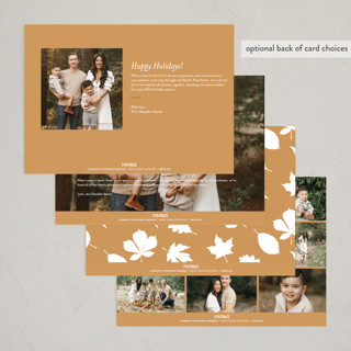 This is a snowflakes thanksgiving cards invitations with standard by Hudson meet Rose called falling for you printing on recycled smooth signature in standard