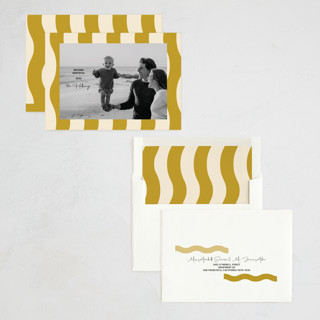 This is a golden hour thanksgiving cards invitations with standard by Claire called making waves printing on recycled smooth signature in standard