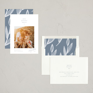 This is a storm thanksgiving cards invitations with standard by Blustery August called grateful hearts printing on recycled smooth signature in standard