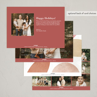 This is a abundance thanksgiving cards invitations with standard by Sumak Studio called geometrical leaves and fruits printing on recycled smooth signature in standard