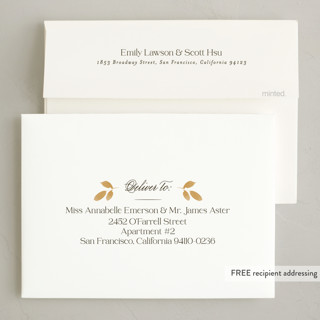This is a buttercream thanksgiving cards invitations with standard by Robert and Stella called leaf frame printing on recycled smooth signature in standard