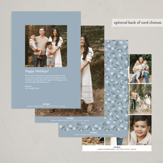 This is a frost thanksgiving cards invitations with standard by Amy Kross called stamped blooms printing on recycled smooth signature in standard